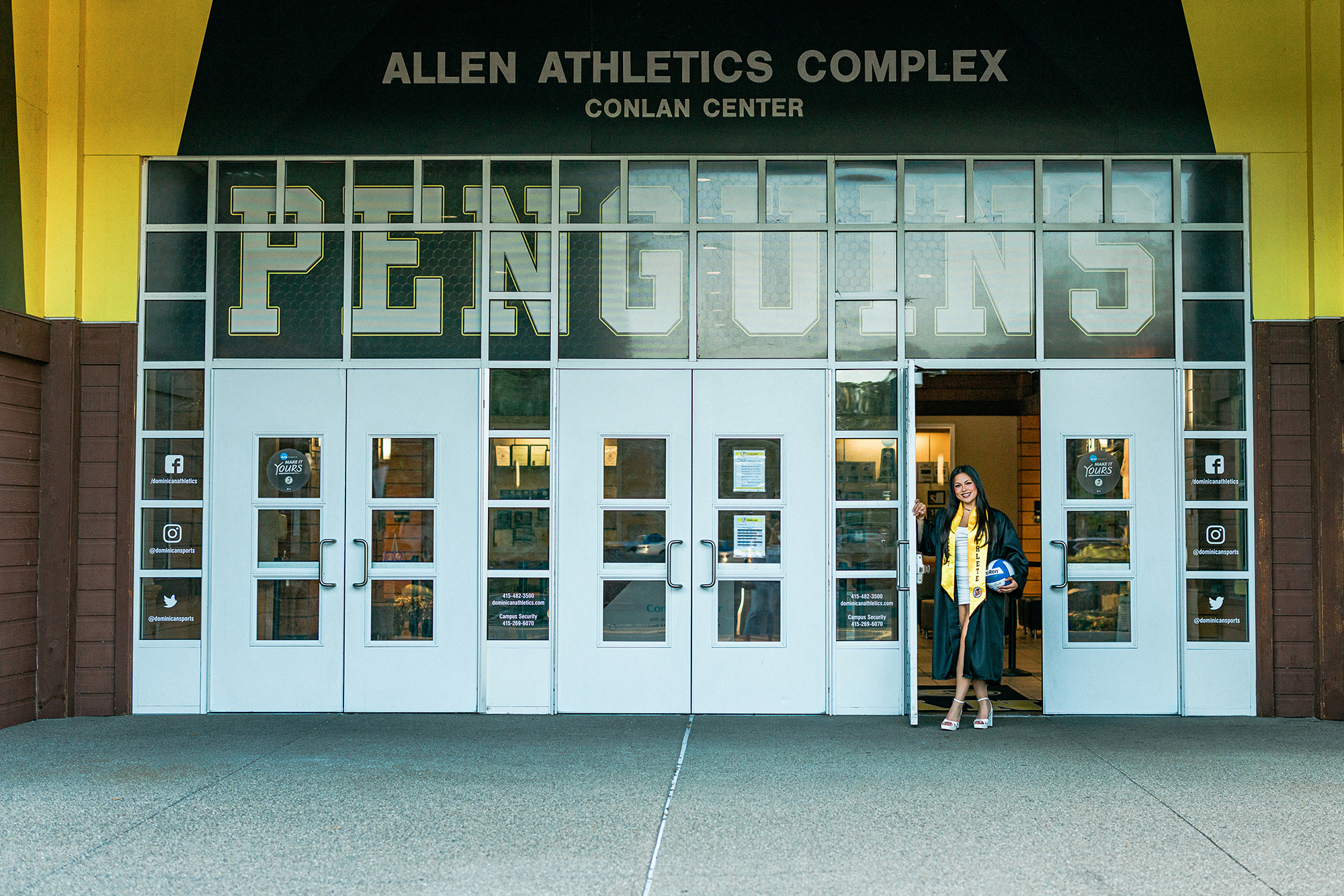 Dominican University nursing graduate near John. Fl Allen Athletics Complex